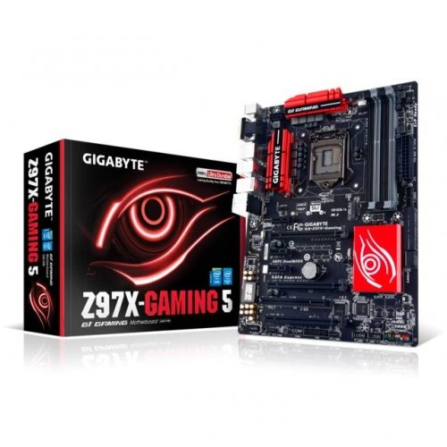 Gigabyte Technology - GA-Z97X-GAMING 5 - Motherboard GA-Z97X-GAMING Core i7/i5/i3 LGA1150 Z97 PCI-Express SATA ATX Retail