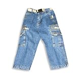 Private Label - Toddler Boys Denim Cargo Pants,... by Private Label