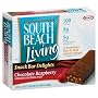 South Beach Living Snack Bar Delights, Chocolate Raspberry, 0.98-Ounce Bars, 6-Count Boxes (Pack of 12)