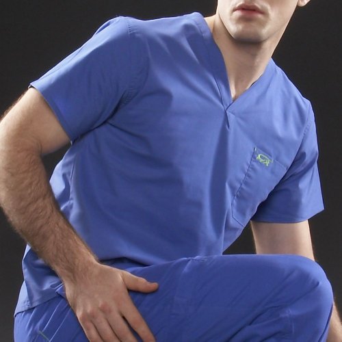 Iguanamed MA134050 Unisex 5450 Stealth Top, Small, Azure Blue