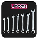 URREA 1200MCM Ratcheting Combination Wrench, Chrome [並行輸入品]