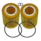 2 BMW Genuine Oil Filters E82 E88 E90 E91 E92 E93 E60 E61 F10 F07 F01 F02 E70 E71 E85... by BMW