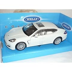 PORSCHE PANAMERA WEISS LIMOUSINE 1/24 WELLY MODELLAUTO MODELL AUTO