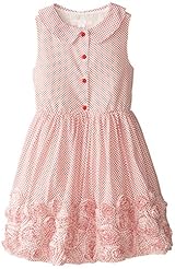Girls Sleeveless Cotton/Polyester  Shirt  Dress