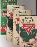 Travel Utah with Conoco / Travel Colorado with Conoco / Travel Denver, Colorado Springs and Vicinities with Conoco / United States Map and Mileage Chart (4 separate maps)
