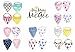 My Mini McGee Baby Bandana Bibs with Snaps, 4 Pack, Baby bibs for Girls, Infants and Toddlers, Lovebird Collection, Baby Gift