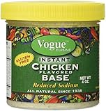 Vogue Cuisine Chicken Soup & Seasoning Base 4oz (1 Jar) - Natural, Reduced Sodium & Gluten-free