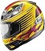 Arai Profile Hot Rod Flames Graphic Full Face Motorcycle Riding Race Helmet- Yellow/ Red/ Orange