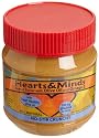 Hearts&Minds No-Stir Crunchy Peanut Butter with Olive Oil and Omega-3, 11.3-Ounce Plastic Jars (Pack of 6)