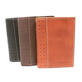 Guess Genuine Leather Luxury Tri-fold Wallet in Gift Box