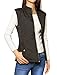Allegra K Women's Puffer Vest Stand Collar Lightweight Gilet Quilted Zip Vest Medium Brown