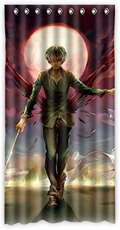 XIANXIAN Tokyo ghoul Thermal Insulated Window Curtain 50"x96" (1 piece)