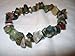 Sublime Gifts Natural Healing Crystal - Fancy Rainbow Jasper Chip Gemstone 7 Inch Stretch Bracelet