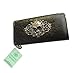 Herebuy - Cool Retro Skull Wallet for Women Vintage Clutch Bag (Black)