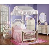 Disney Princess White 4 Pc Twin Canopy Bedroom