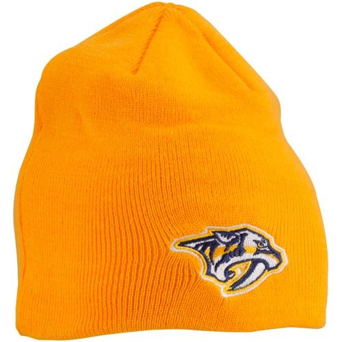 Reebok Nashville Predators Gold Basic Logo Knit Beanie