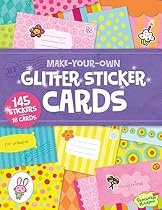 Peaceable Kingdom Make Your Own Glitter Sticker Cards Activity Book
