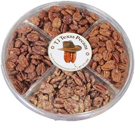 Tj Texas Pecans Spicy N Sweet Pecan 4 Flavor Variety Nut Gift Pack
