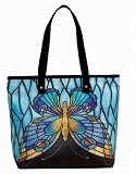 Tiffany Butterfly Handbag Polyester with Canvas strap