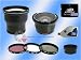 3x Telephoto & 0.42X Wide Angle Lens +3pc Filters + 1GB xD for Olympus SP-550 UZ