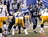 Lofa Tatupu Autographed/Hand signed Seattle Seahawks 8x10 Super Bowl Photo