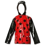 Little Girl's Red Ladybug Rain Coat Sizes 4/5 and 6/7