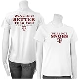 Texas A&M Aggies White Ladies Snob T-shirt