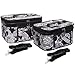 World Traveler Paisley Print Collection Cosmetic Train Case ( 2 piece set)