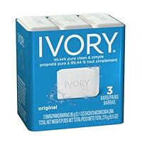 Simply Ivory Bath Bar for Unisex By Ivory, 3 Count