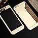 iPhone 6 (4.7 Inch Only) Screen Protector, Front+Back Mirror Tempered Glass Film Screen Protector Cover for iPhone 6 4.7 Inch [2-Pack][Crystal Clear]-Gold