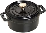 UPC 872078000035 product image for Staub 1101025 Mini Round Cocotte Oven, 0.25 quart, Matte Black | upcitemdb.com