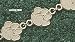 Auburn University Paw Bracelet 7.25 -Choose From 14K Gold 10K Gold or Stainless Steel