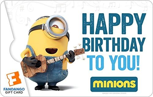 Fandango Minions Birthday Gift Cards - E-mail Delivery