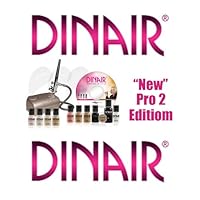 Airbrush Makeup Kit Dinair PRO EDITION, 8 Makeup Colors/Shades Salon Quality CHAMPAGNE SILVER-COMPRESSOR - MEDIUM COMPLEXION