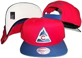 Colorado Rockies Red/Blue Two Tone Snapback Adjustable Plastic Snap Back Hat / Cap