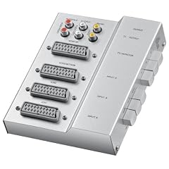 Goobay 60846 Audio/Video Splitter im Metallgeh�use silber