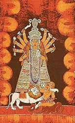 Batik Paintings Wax on Cloth 23 x 36 inches (batik522)
