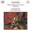 Bart�k: Violin Sonatas 1 & 2, Contrasts