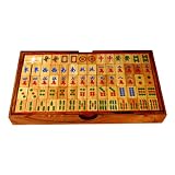 Handcrafted Wooden Mah Jong Game (Thailand)