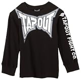 Tapout Boys 2-7 Signature Thermal Tee, Blackest, 4