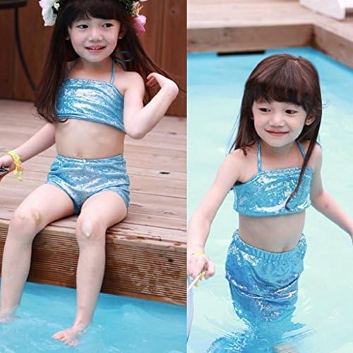 Eyekepper 3PCs Swimmable Mermail Tail Princess Bikini Bathing Costume Wear