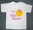 I'm a Big Sister T-shirt - Smiley Face Design