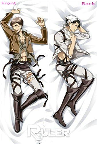 Anime WOW NEW ping Anime Dakimakura Pillow Case Attack on Titan Levi Rivaille Jean Kirstein JR (150*50cm )