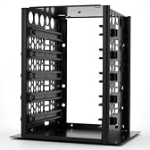 センチュリー 裸族のアパート アルミ製3.5HDD5段スタッカー CRAP-BK5