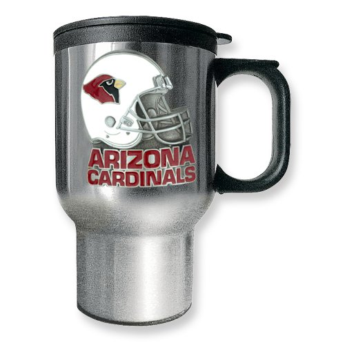 Arizona Cardinals 16oz Stainless Steel Travel Mug
