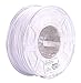 eSUN 3mm White ABS 3D Printer Filament 1kg Spool (2.2lbs), White