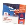 Avery WorkSaver Tab Inserts, 2 Inches, White, 100 Inserts (11136)