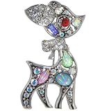 Silver Tone Baby Deer Animal Pin Brooch
