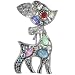 Silver Tone Baby Deer Animal Pin Brooch