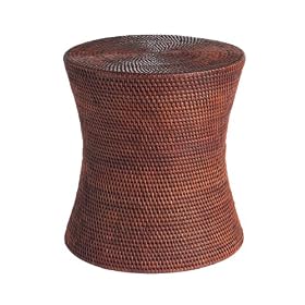 Click here to buy Napa Home and Garden Espresso Rattan Stool by Napa Home & Garden.